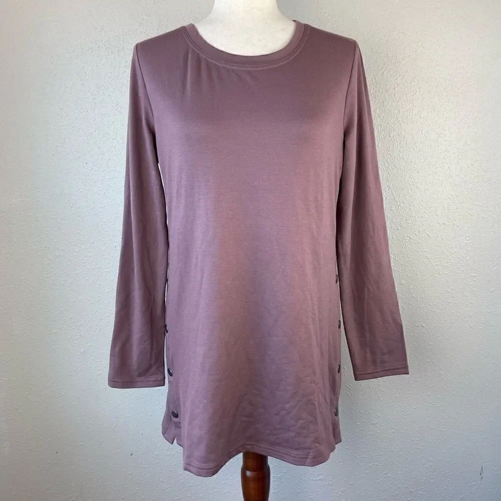 NWT Ideology Mauve Long Sleeve Top Size S